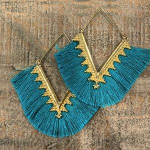 Turquoise Fringe Earrings